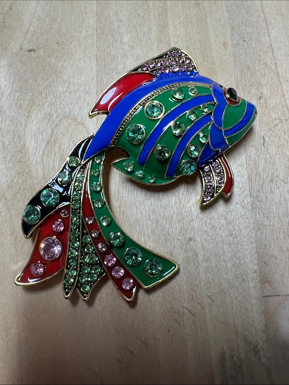 3/$18 Decorative Multicolor Fish Brooch Lot 7037